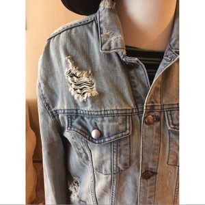 Distressed Denim Jacket